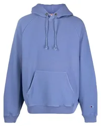 Champion Hoodie mit Logo-Patch Blau