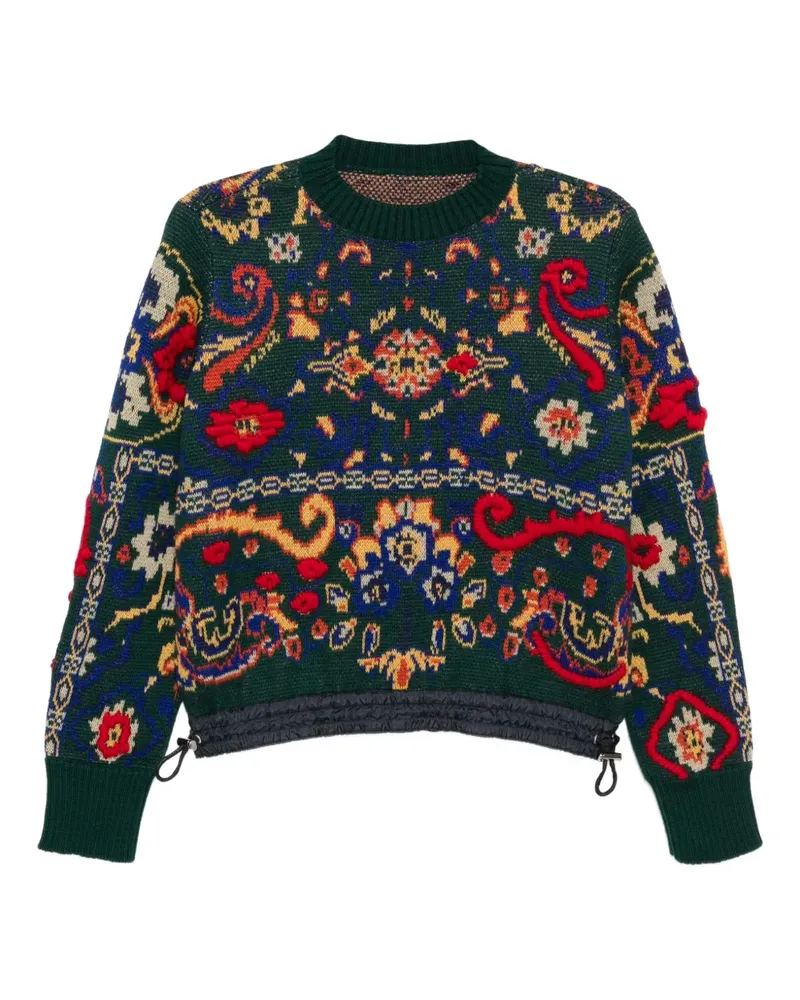 Sacai Klassischer Pullover - Grün Grün