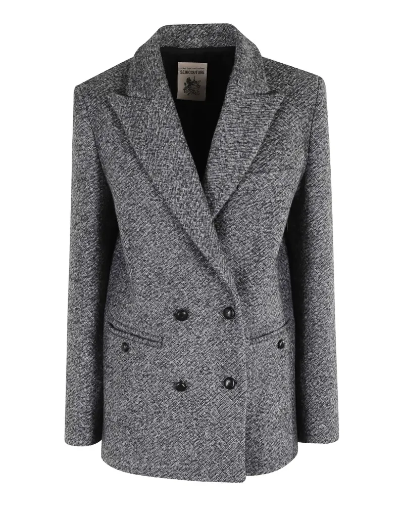 Semicouture Pascal double-breasted blazer - Grau Grau