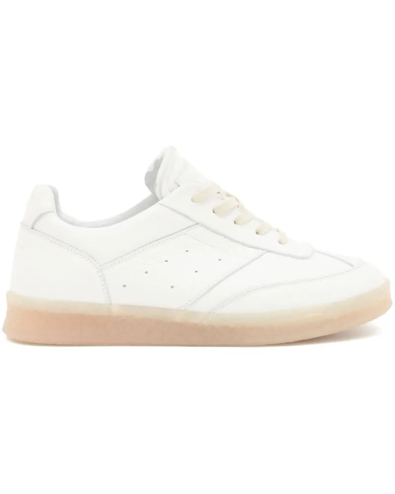 Maison Margiela Sneakers mit gesticktem Logo - Weiß Weiß