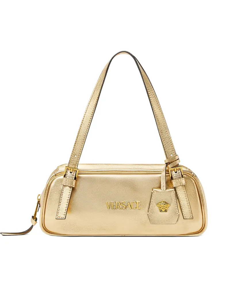 Versace Tag Schultertasche - Gold Gold