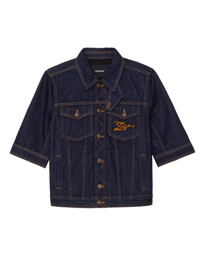 Zadig & Voltaire Kyo short-sleeve buttoned jacket - Blau Blau