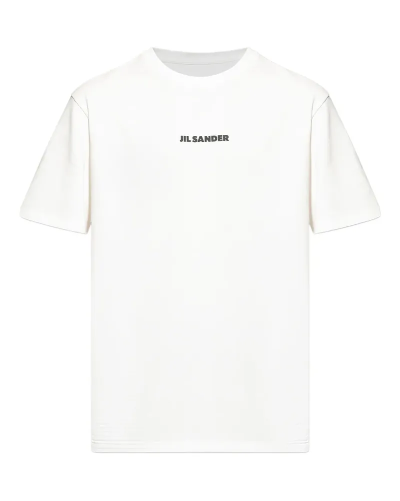 Jil Sander T-Shirt mit Logo-Print - Weiß Weiß