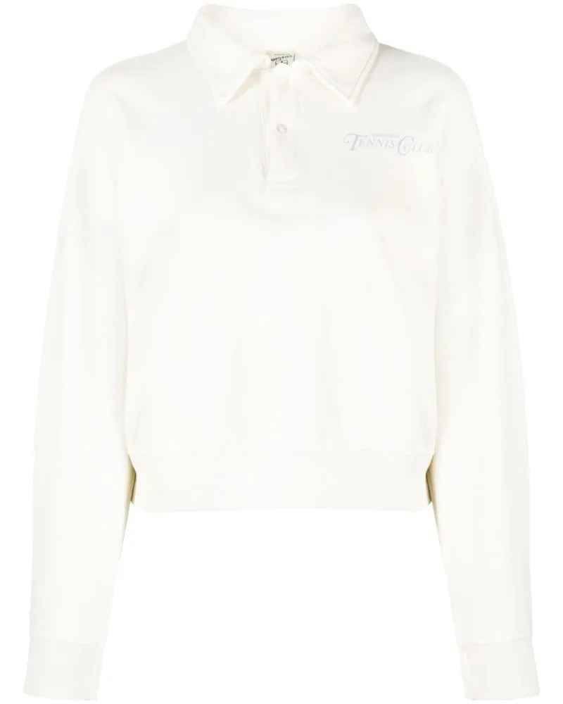 SPORTY & RICH Sweatshirt mit Logo-Print - Nude Nude