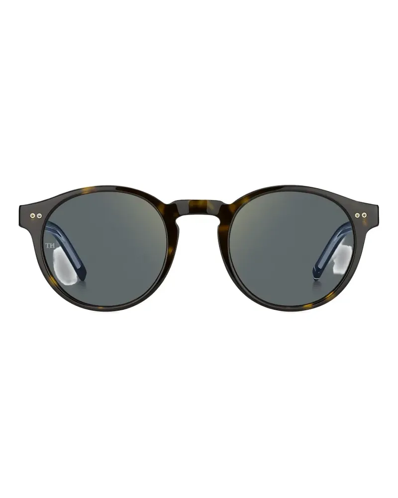 Tommy Hilfiger tortoiseshell-effect round-frame sunglasses - Braun Braun