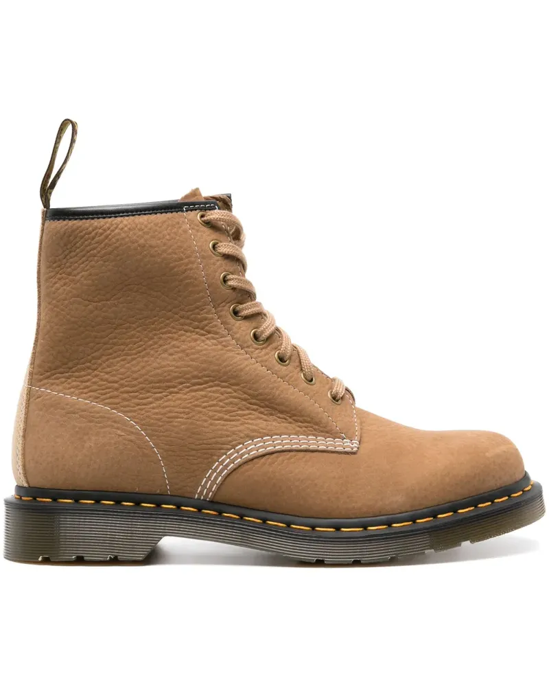 Dr.Martens 1460 Schnürstiefel aus Nubukleder - Nude Nude