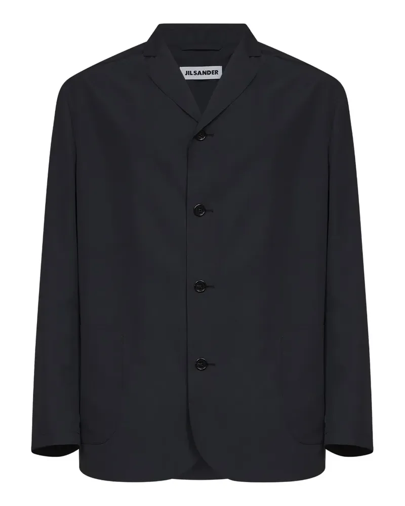 Jil Sander single-breasted boxy-fit jacket - Schwarz Schwarz