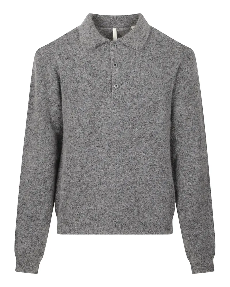 Sunflower Pullover mit Polokragen - Grau Grau