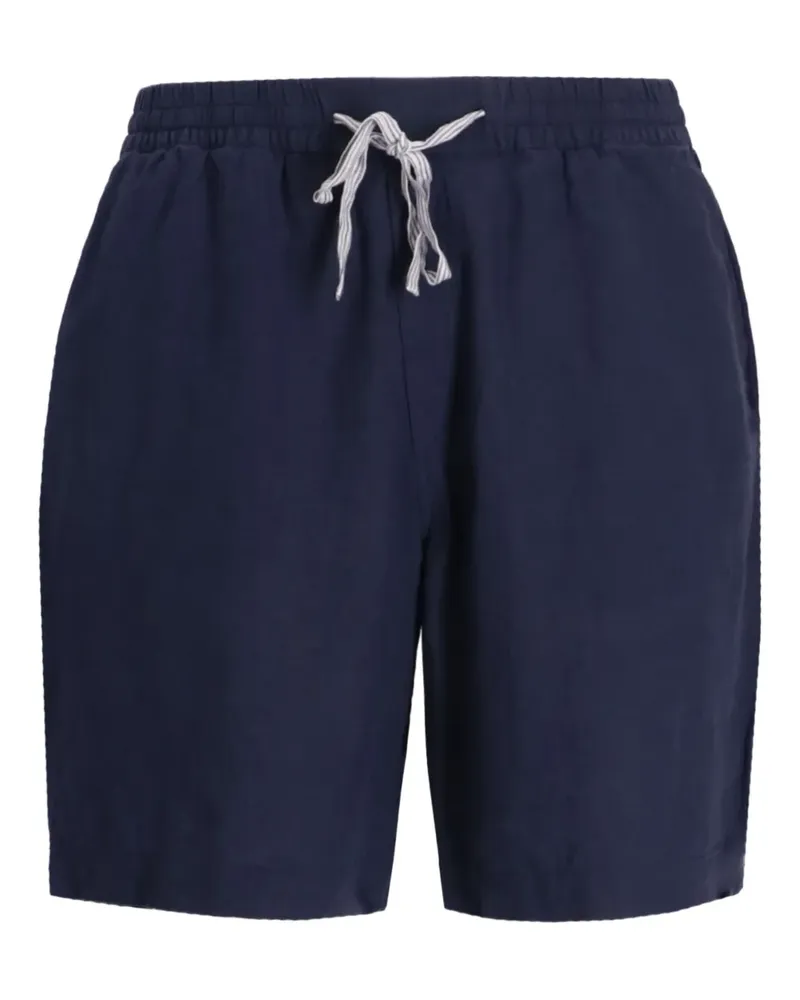 HUGO BOSS Shorts aus Leinen - Blau Blau