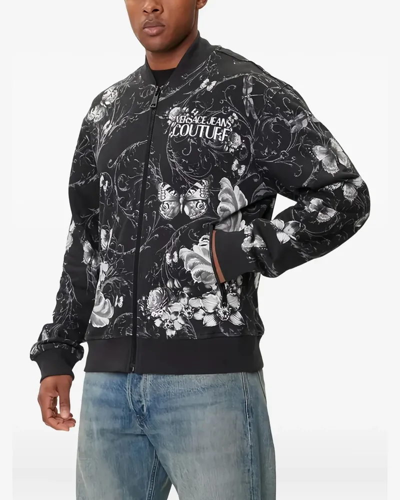 Versace Jeans zip-up bomber jacket - Schwarz Schwarz
