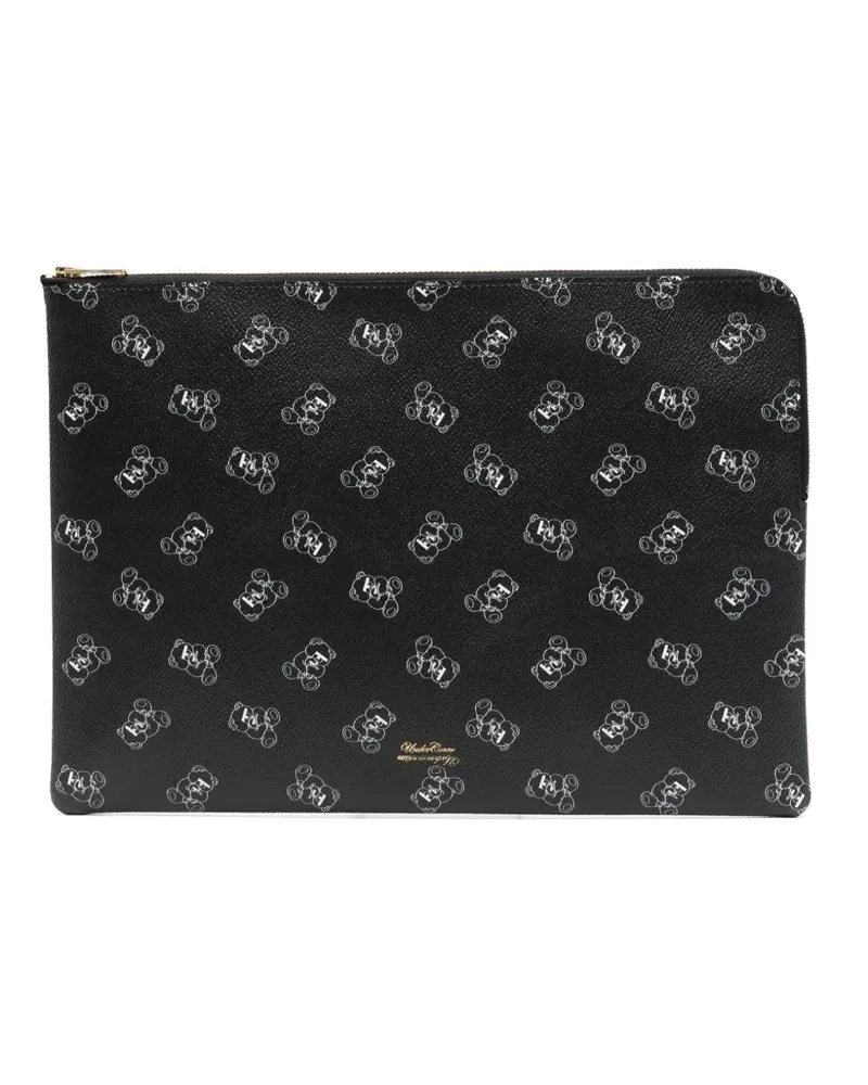 Undercover Clutch mit Print - Schwarz Schwarz
