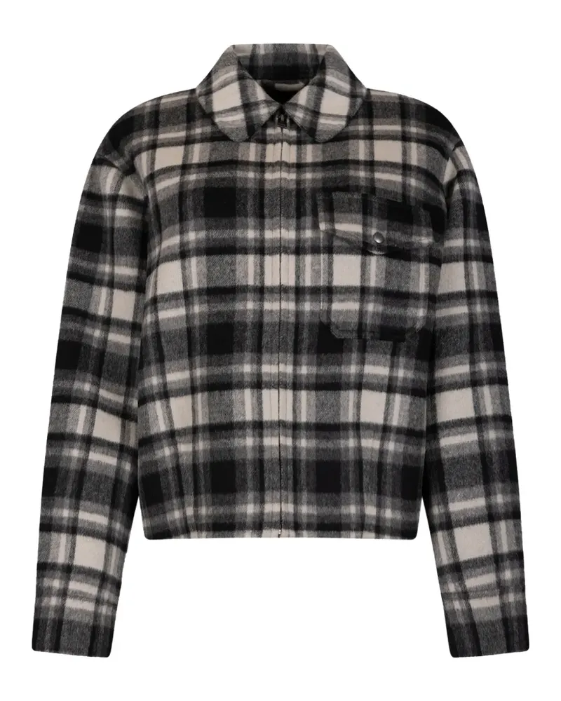 Woolrich Jacke mit Karomuster - Schwarz Schwarz