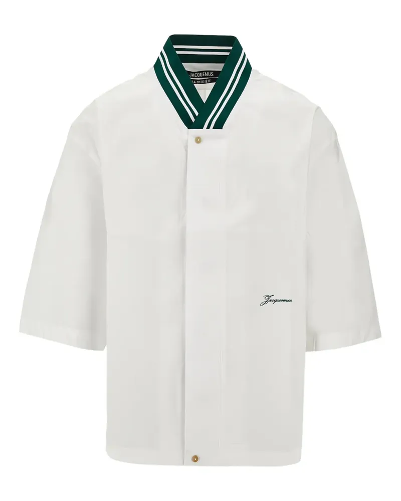 Jacquemus La Chemise Baseball Hemd - Weiß Weiß
