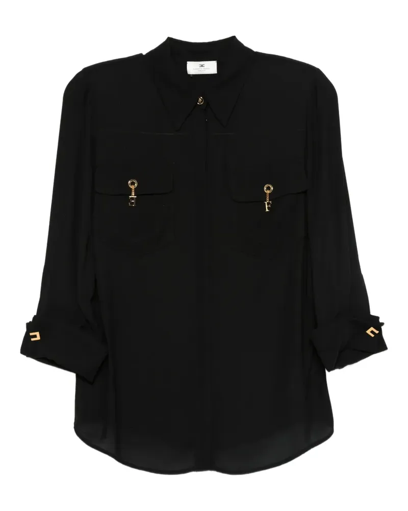 Elisabetta Franchi Hemd mit Schlüsseltasche - Schwarz Schwarz