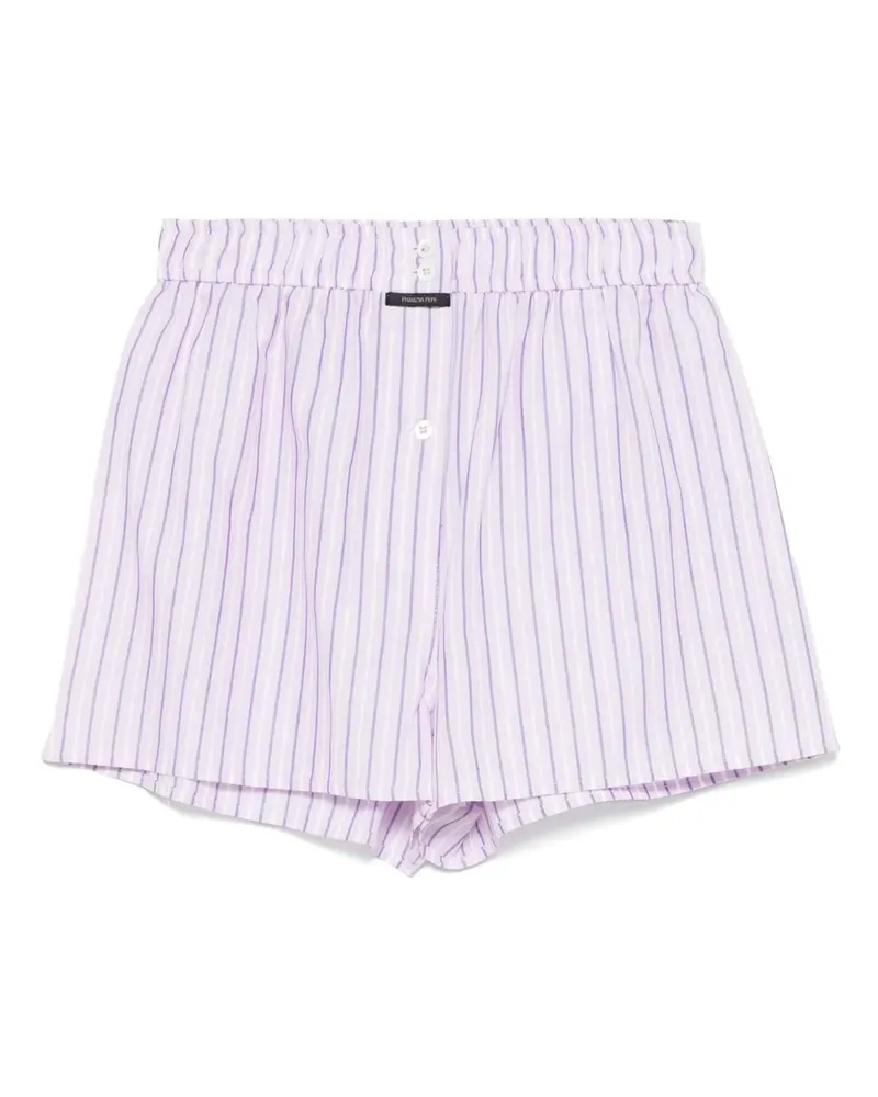 Patrizia Pepe Gestreifte Boxershorts - Violett Violett