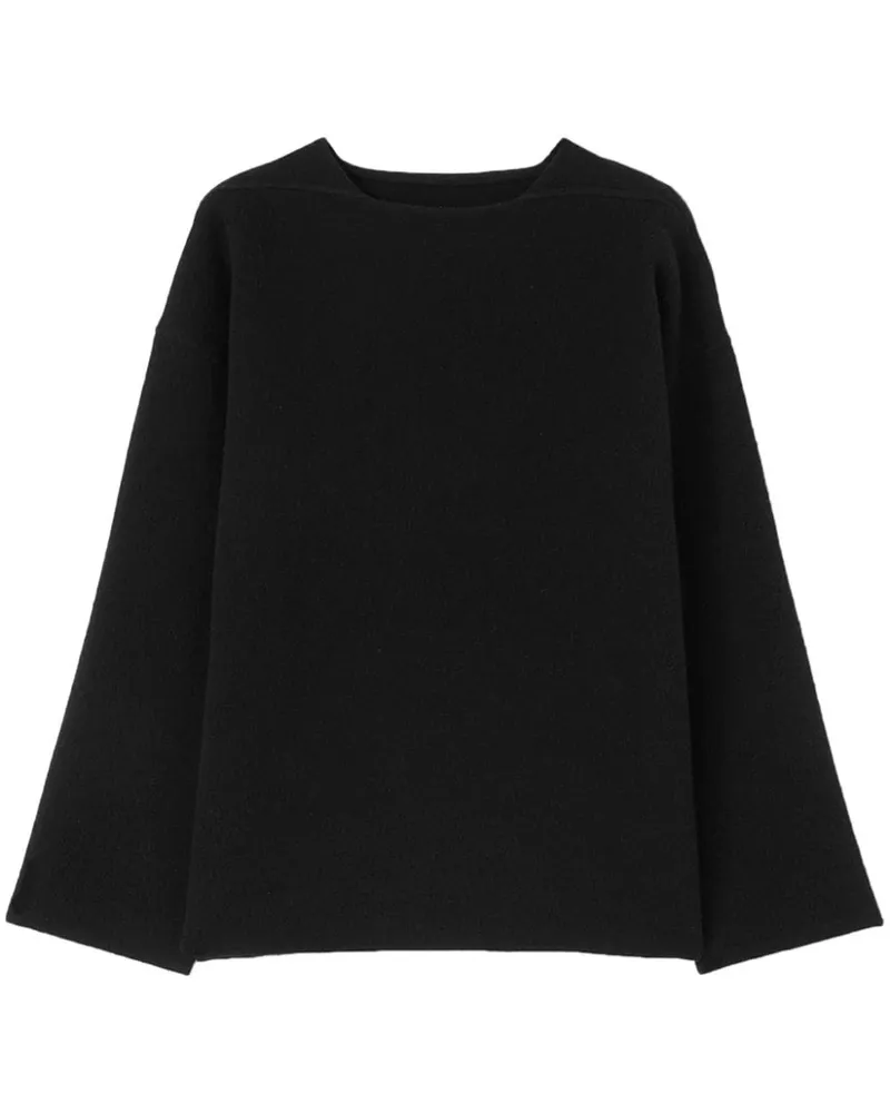 Jil Sander Pullover mit Rundhalsausschnitt Schwarz