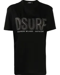 Dsquared2 T-Shirt mit Logo-Print Schwarz