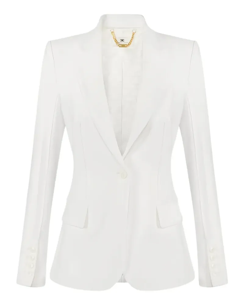 Elisabetta Franchi raw-cut jacket - Weiß Weiß