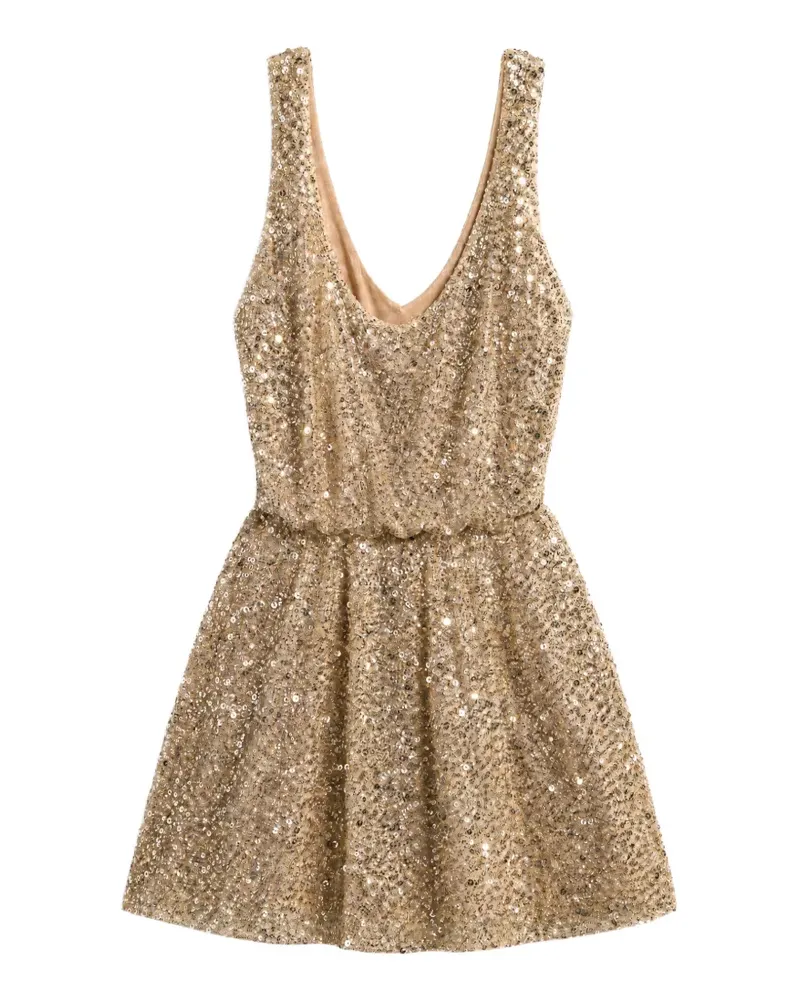BRONX AND BANCO Minikleid mit Pailletten - Gold Gold