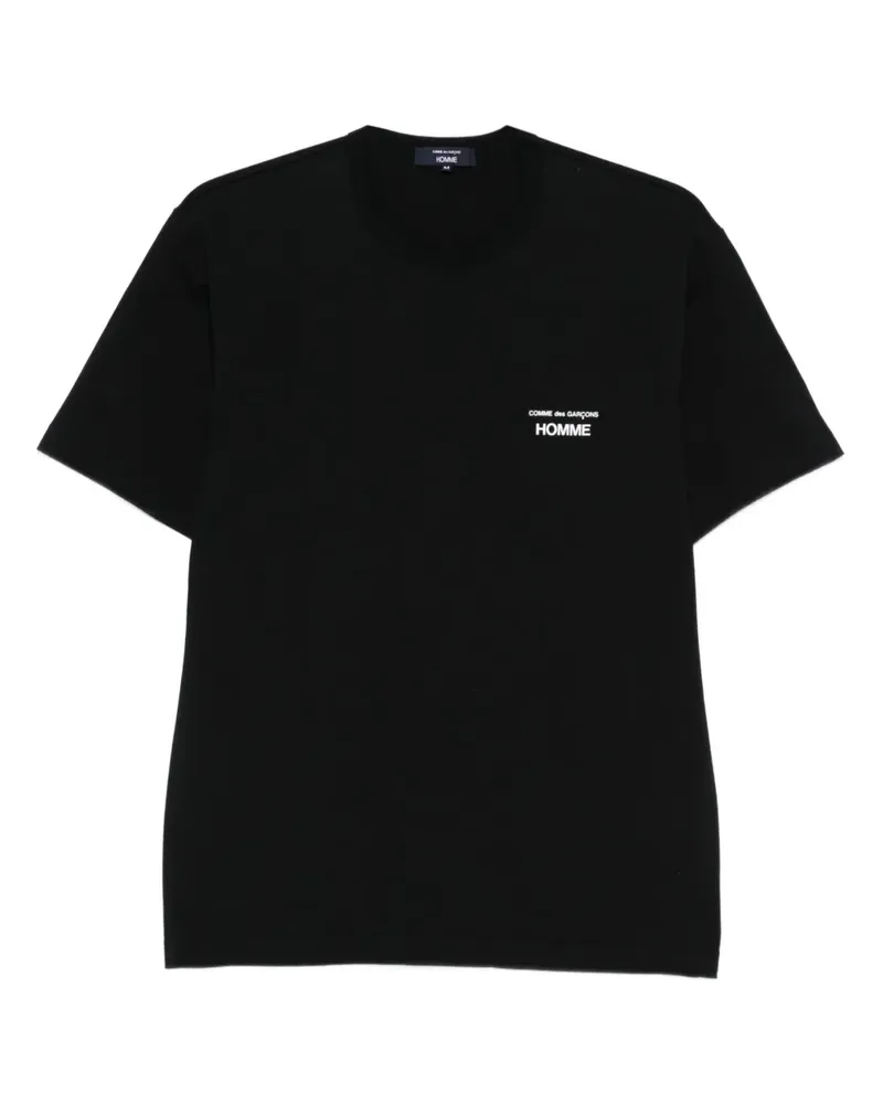 Comme des Garçons T-Shirt mit Logo-Print - Schwarz Schwarz