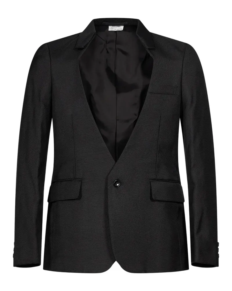 Comme des Garçons cut-out single-breasted blazer - Schwarz Schwarz