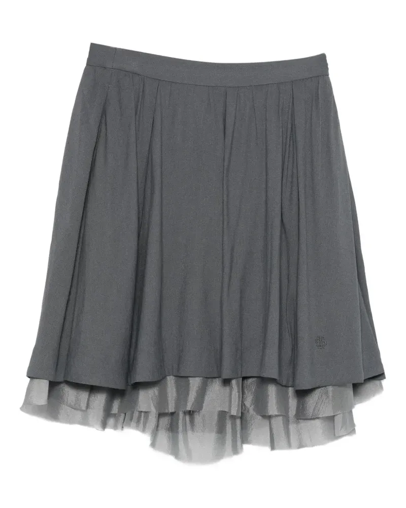 The Garment Gestufter Plisseerock - Grau Grau