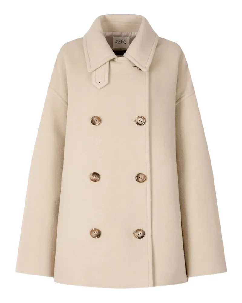STUDIO TOMBOY double-breasted peacoat - Nude Nude