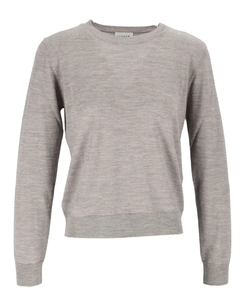 P.A.R.O.S.H. crystal-embellished wool sweater - Grau Grau