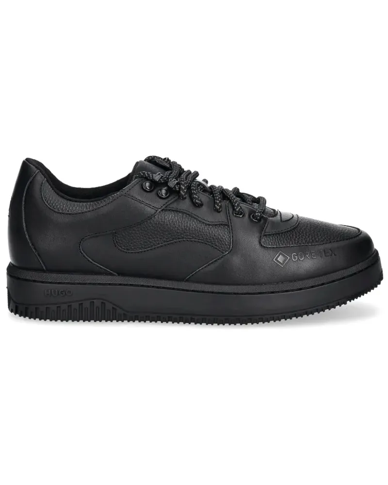 HUGO BOSS Sneakers aus Leder - Schwarz Schwarz