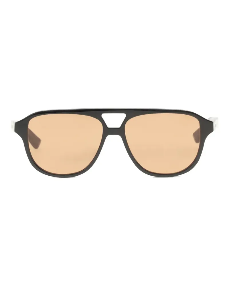 Alexander McQueen Getönte Pilotenbrille - Schwarz Schwarz