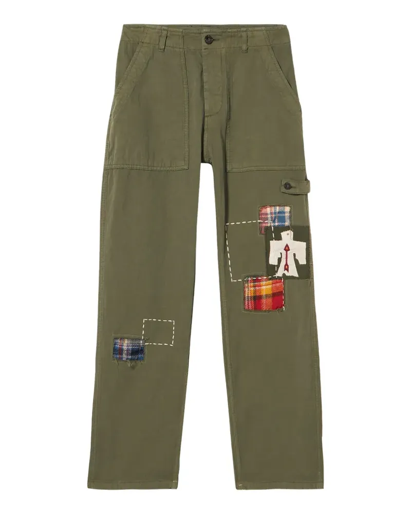 Fortela Jacey patchwork trousers - Grün Grün