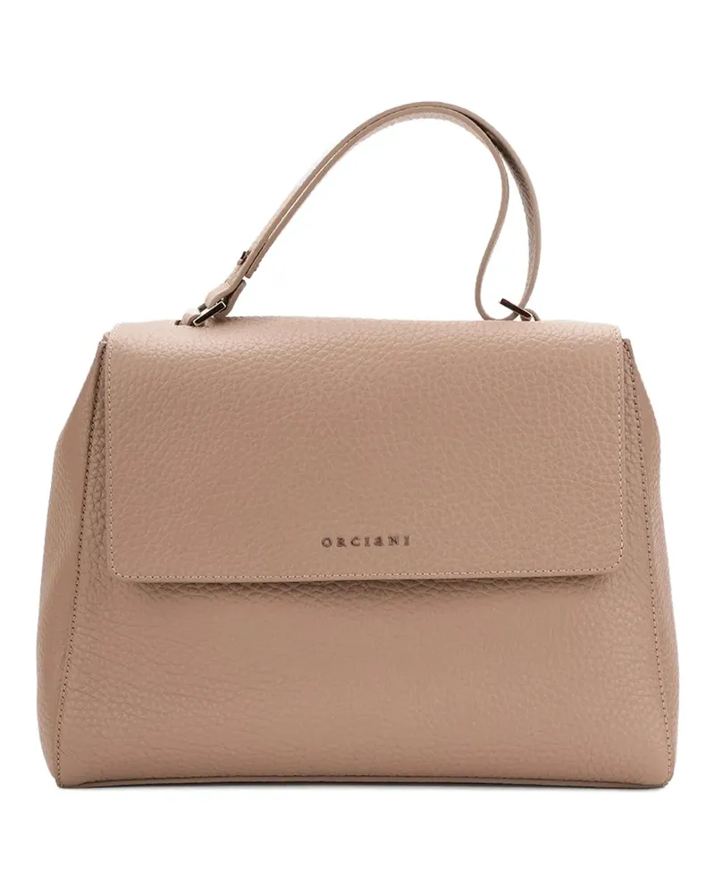 Orciani leather tote bag - Nude Nude