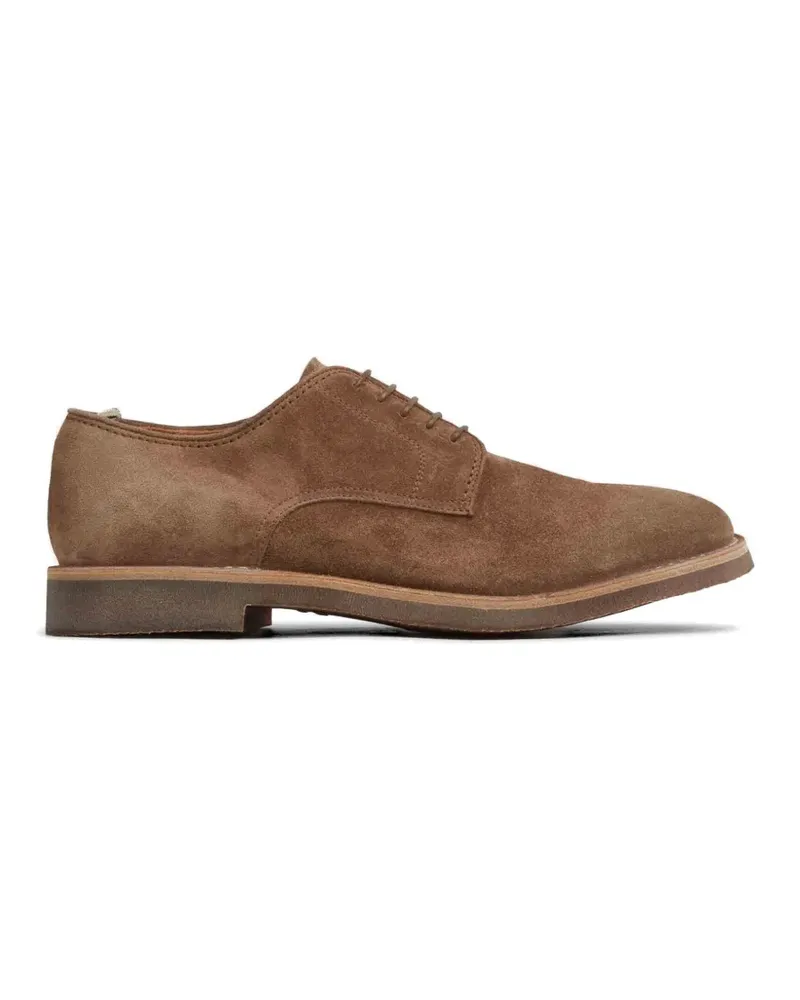 Officine Creative Italia Hopkins suede derby shoes - Nude Nude