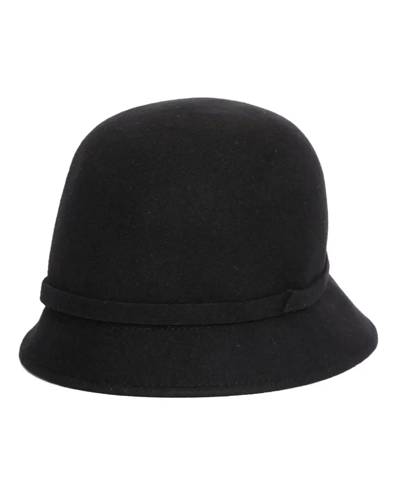 Sarah Chofakian Cloche-Hut aus Wolle - Schwarz Schwarz