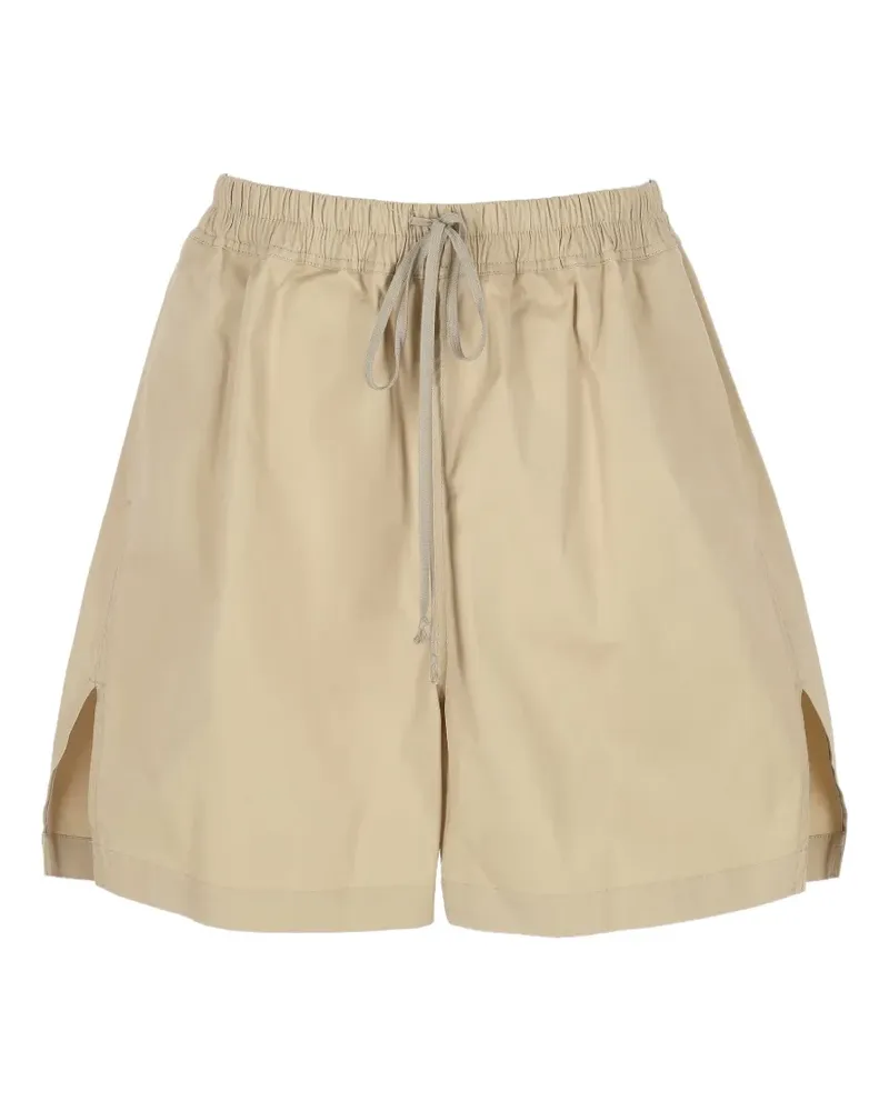 Rick Owens Temple drawstring side-slit boxers - Nude Nude