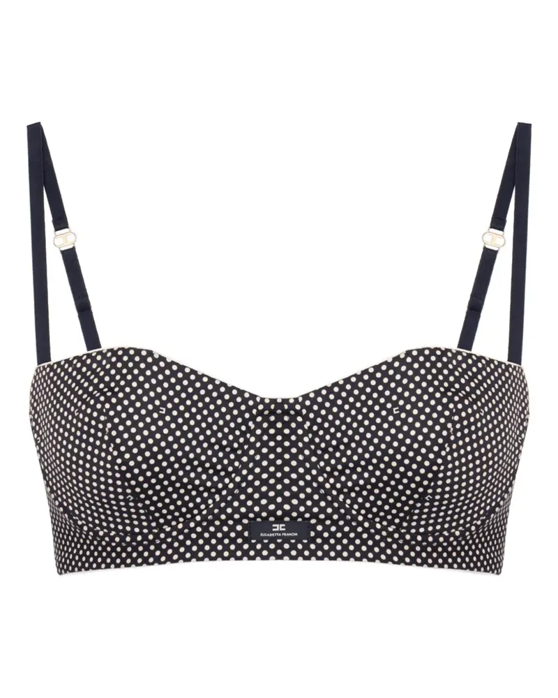 Elisabetta Franchi BH mit Polka Dots - Schwarz Schwarz