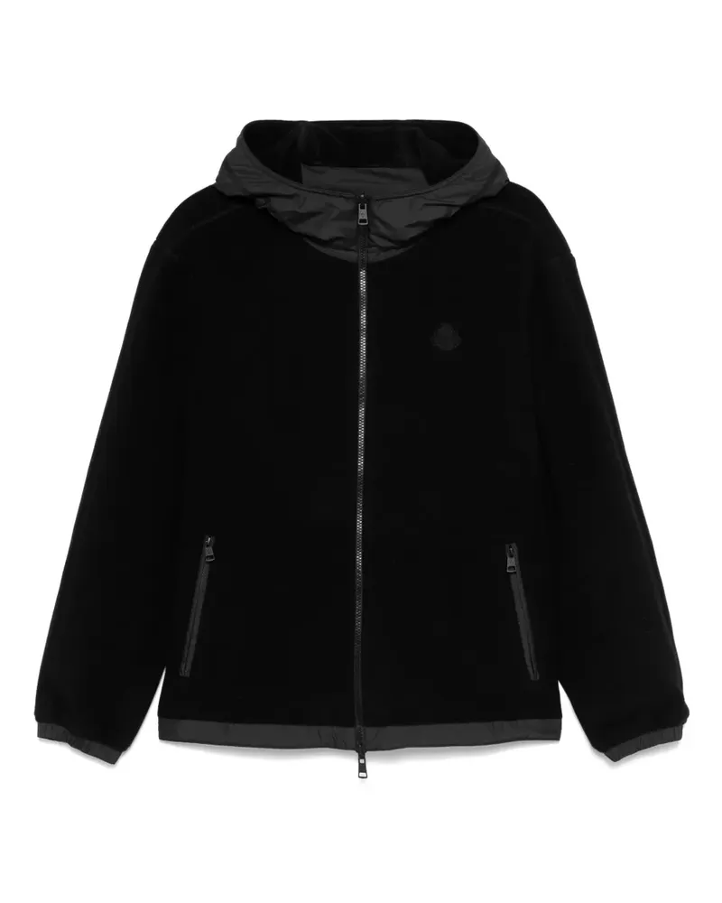 Moncler Wendbarer Fleecehoodie - Schwarz Schwarz