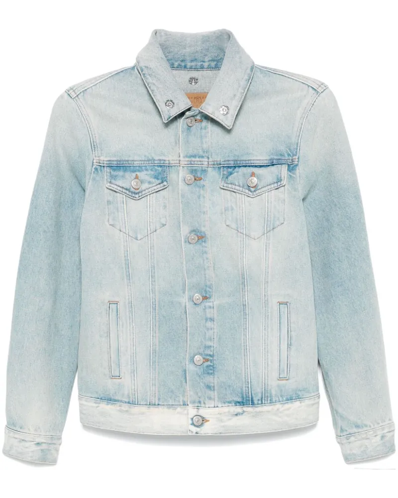 Maison Margiela Jeansjacke im Distressed-Look - Blau Blau