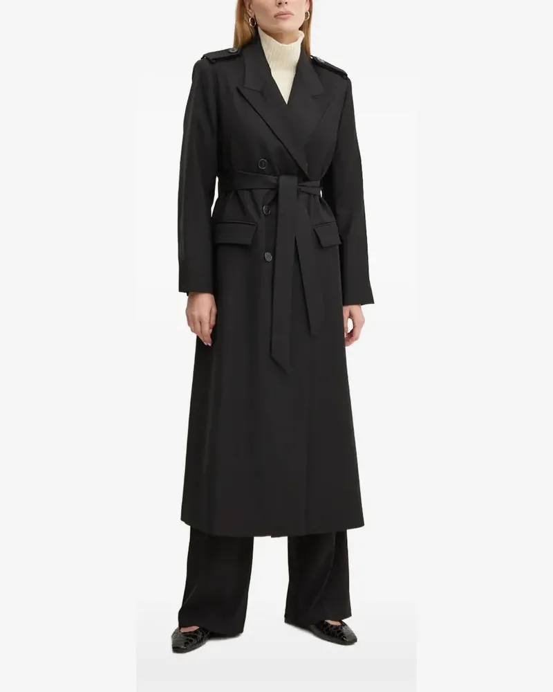 IVY & OAK Colette Trenchcoat mit Gürtel - Schwarz Schwarz