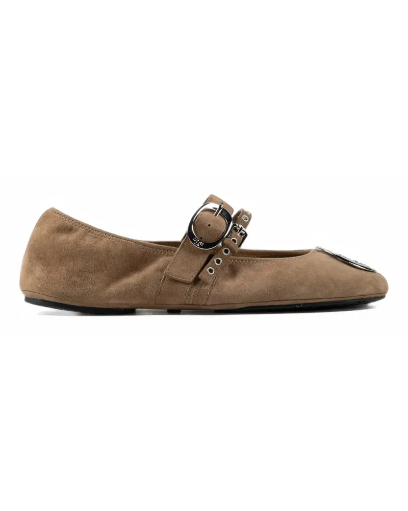 Tory Burch Reva Punk Travel Ballerinas - Braun Braun