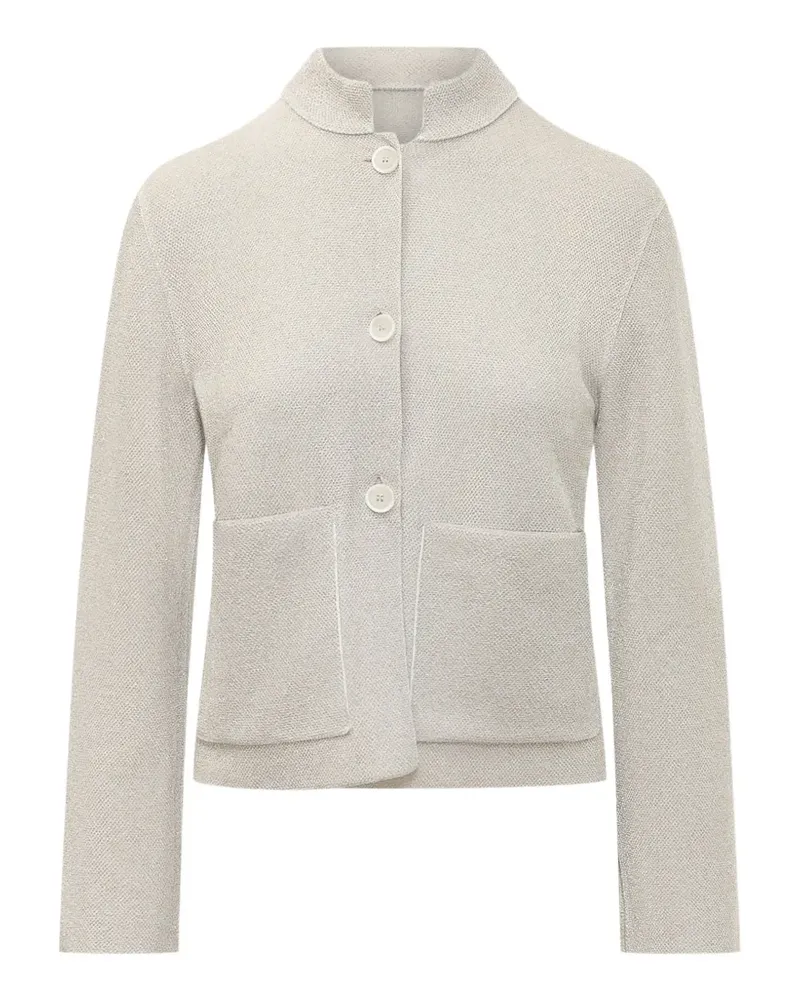 Gran Sasso Geknöpfter Cardigan mit aufgesetzten Taschen - Weiß Weiß