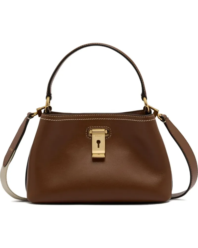 Bally Mini Lock Me Tote Bag - Braun Braun
