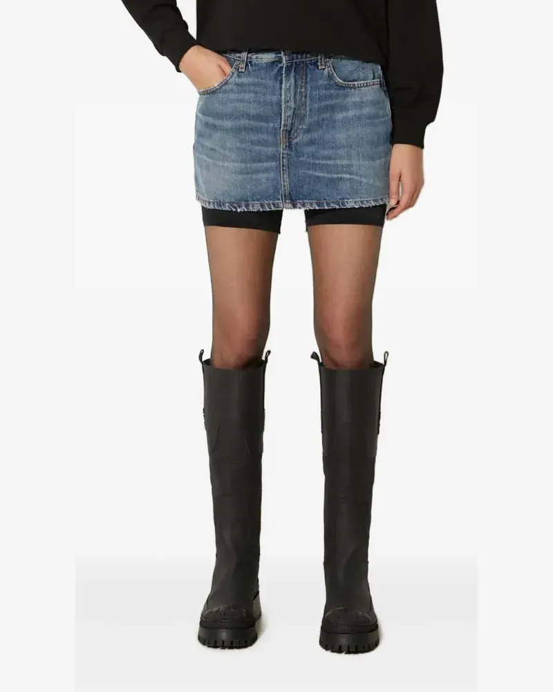 Fiorucci Klassischer Jeans-Minirock - Blau Blau