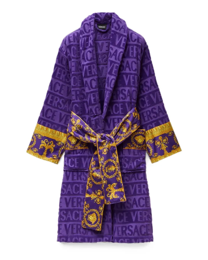 Versace I ♡ Baroque Morgenmantel - Violett Violett