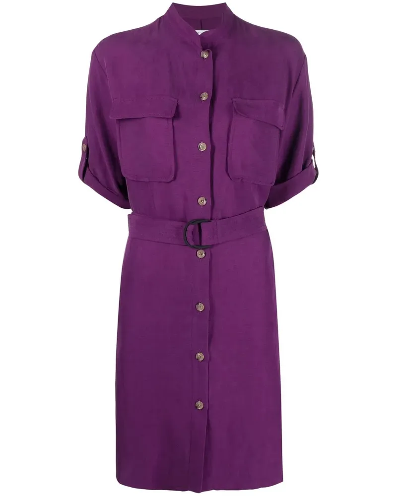 Woolrich Kleid mit Gürtel - Violett Violett