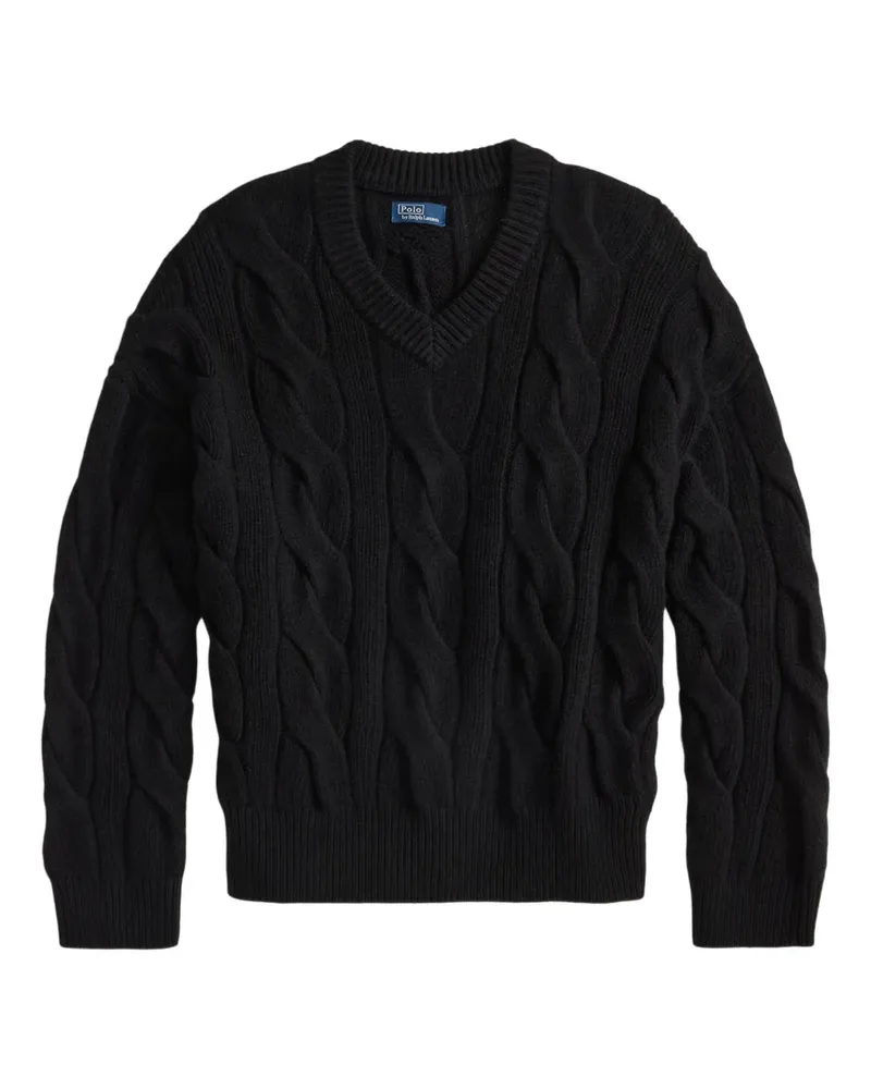 Ralph Lauren Pullover mit Zopfmuster - Schwarz Schwarz
