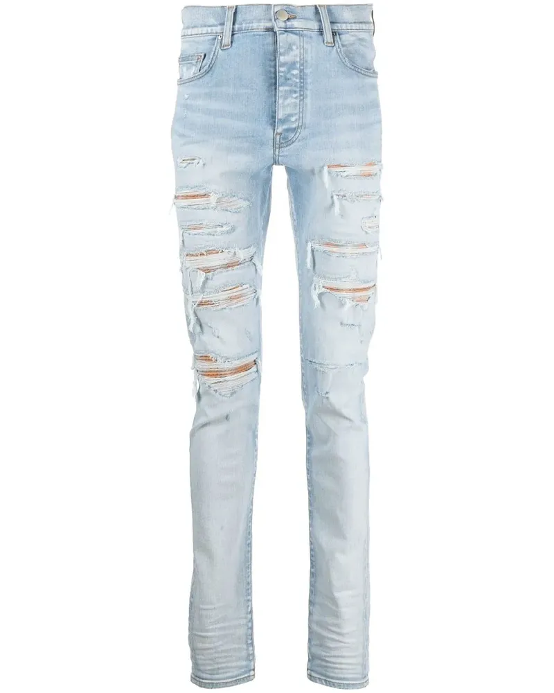 Amiri Thrasher Skinny-Jeans im Distressed-Look - Blau Blau