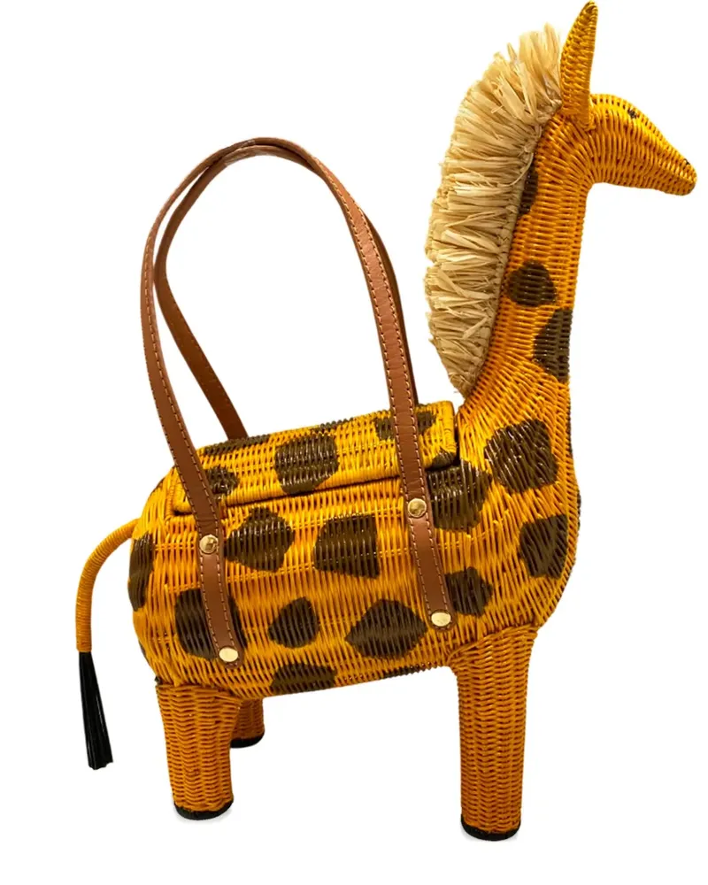 Serpui Jason Giraffe cross tote bag - Gelb Gelb