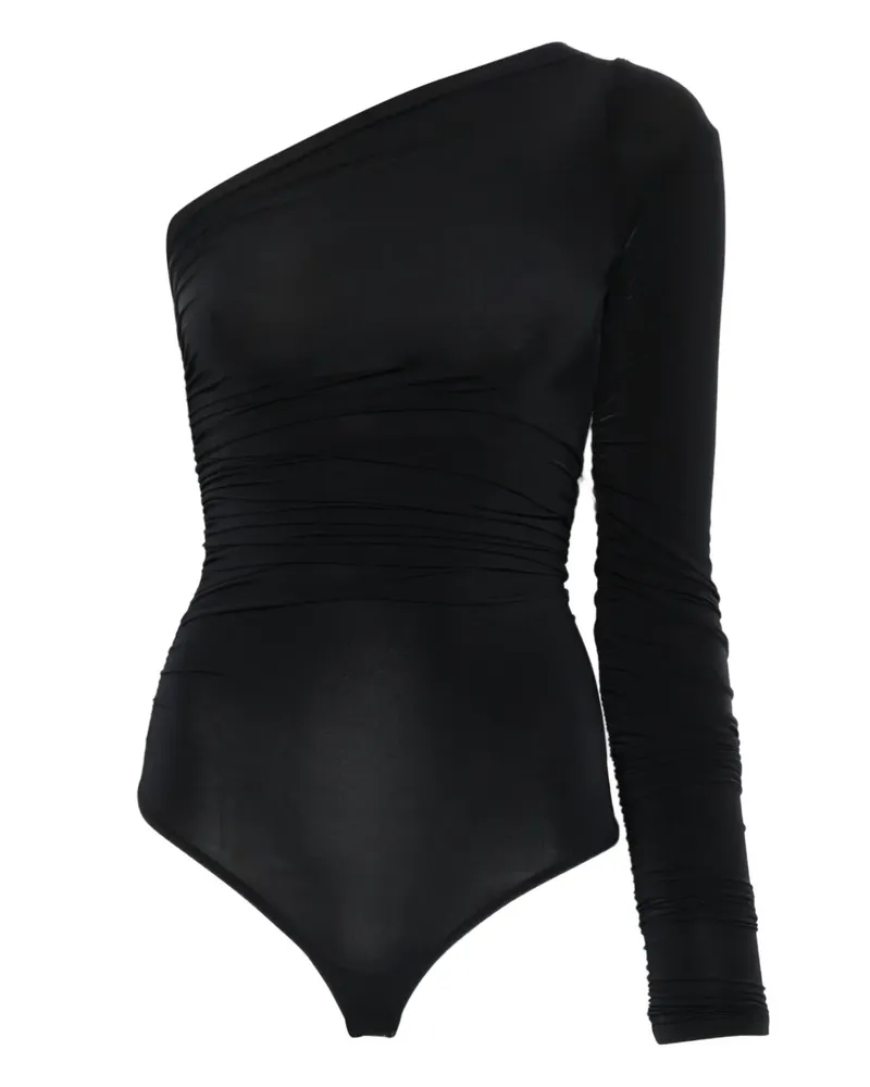 Wolford one-shoulder long-sleeve body - Schwarz Schwarz