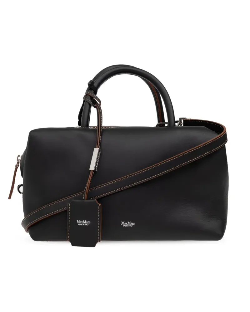 Max Mara Mittelgroße Holdallm Tasche - Schwarz Schwarz